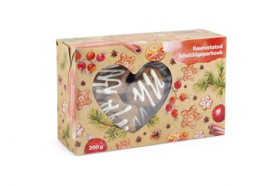 Kaunistatud käsitööpiparkook 200g